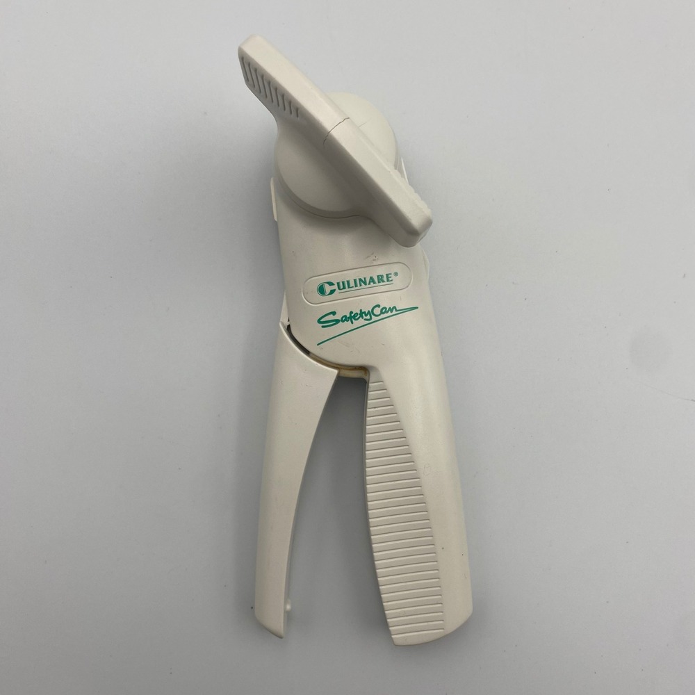 Culinare SafetyCan Manual Can Opener White Smooth Edge Side Cut Handheld Tool